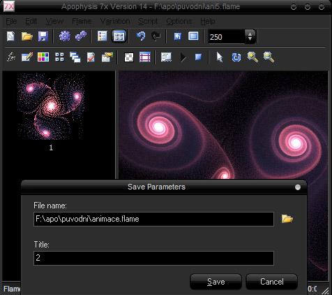 Apophysis - animace image