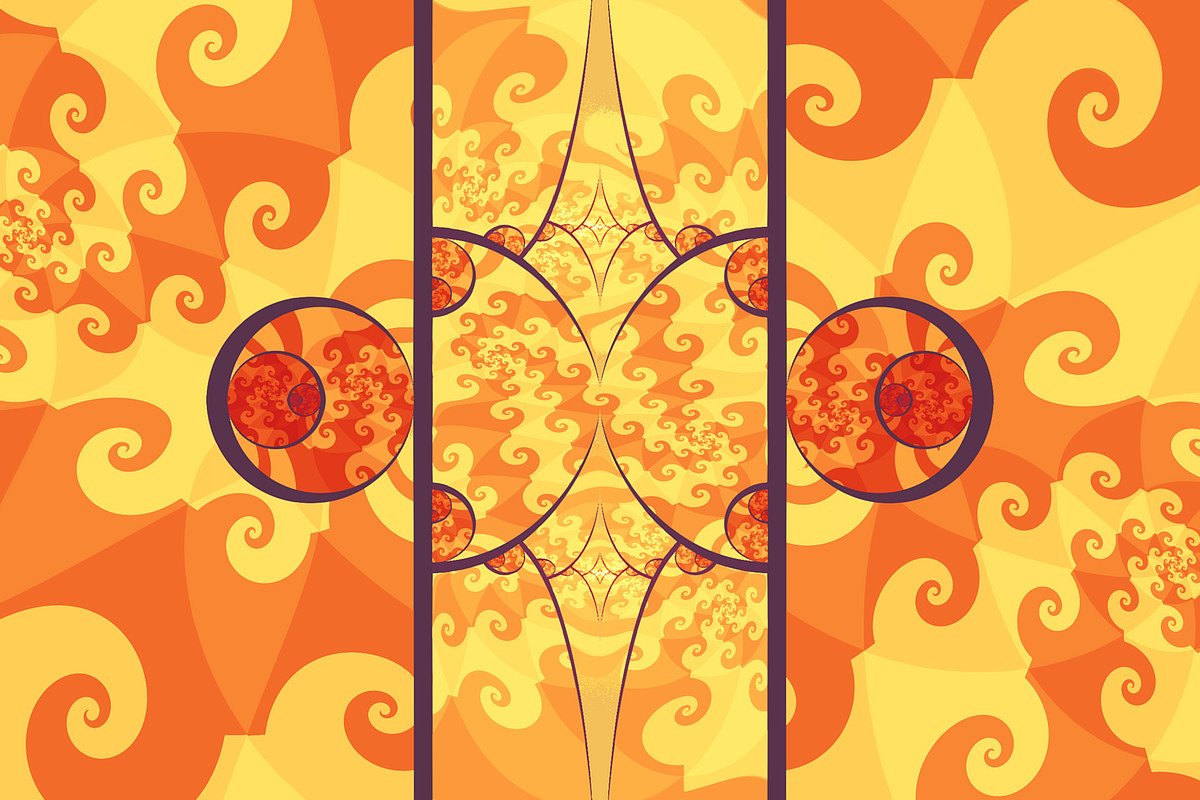 Tiled swirls foci in splits elliptic image 0